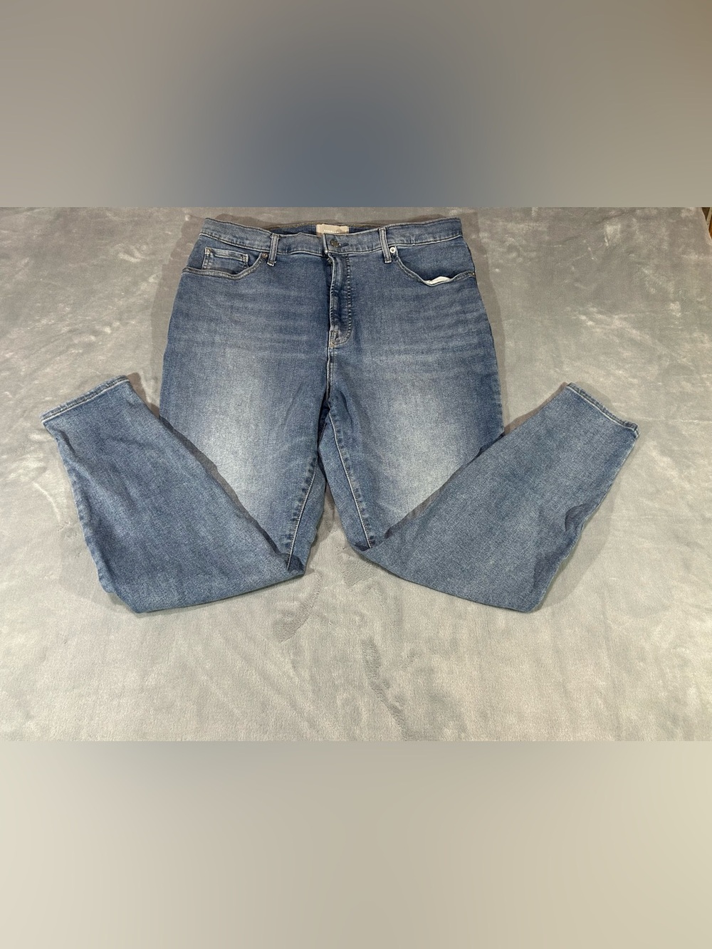 Everlane Way-High High Rise Skinny Jeans Medium Wash Blue Denim Women’s 35